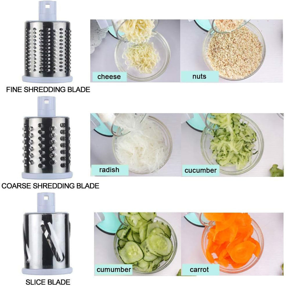 SliceEase Round Mandoline Vegetable Slicer